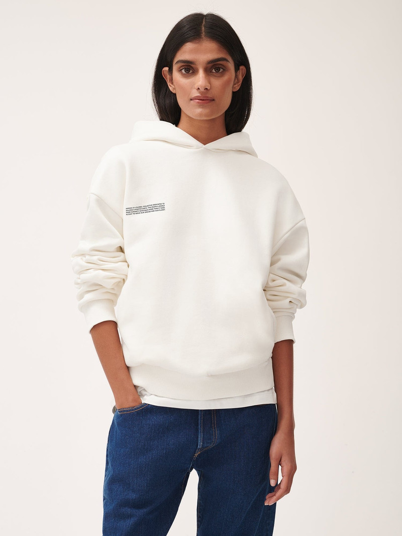 PANGAIA Womens 365 Heavyweight Hoodie - Off-White outlook