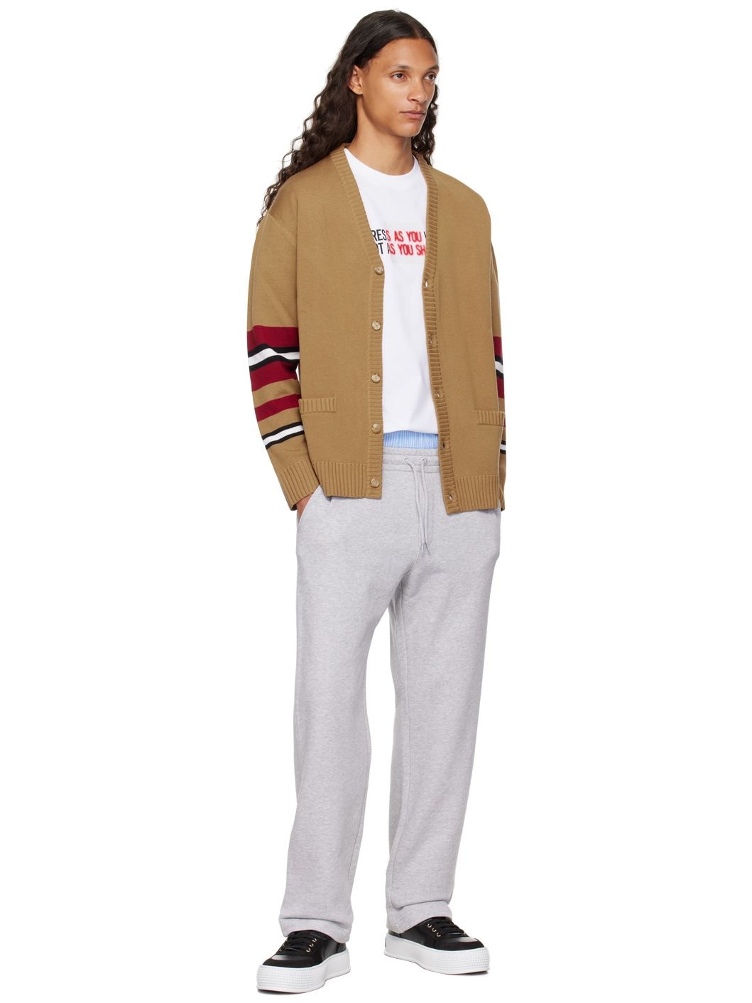 Gray Upside Down Logo Sweatpants - 4