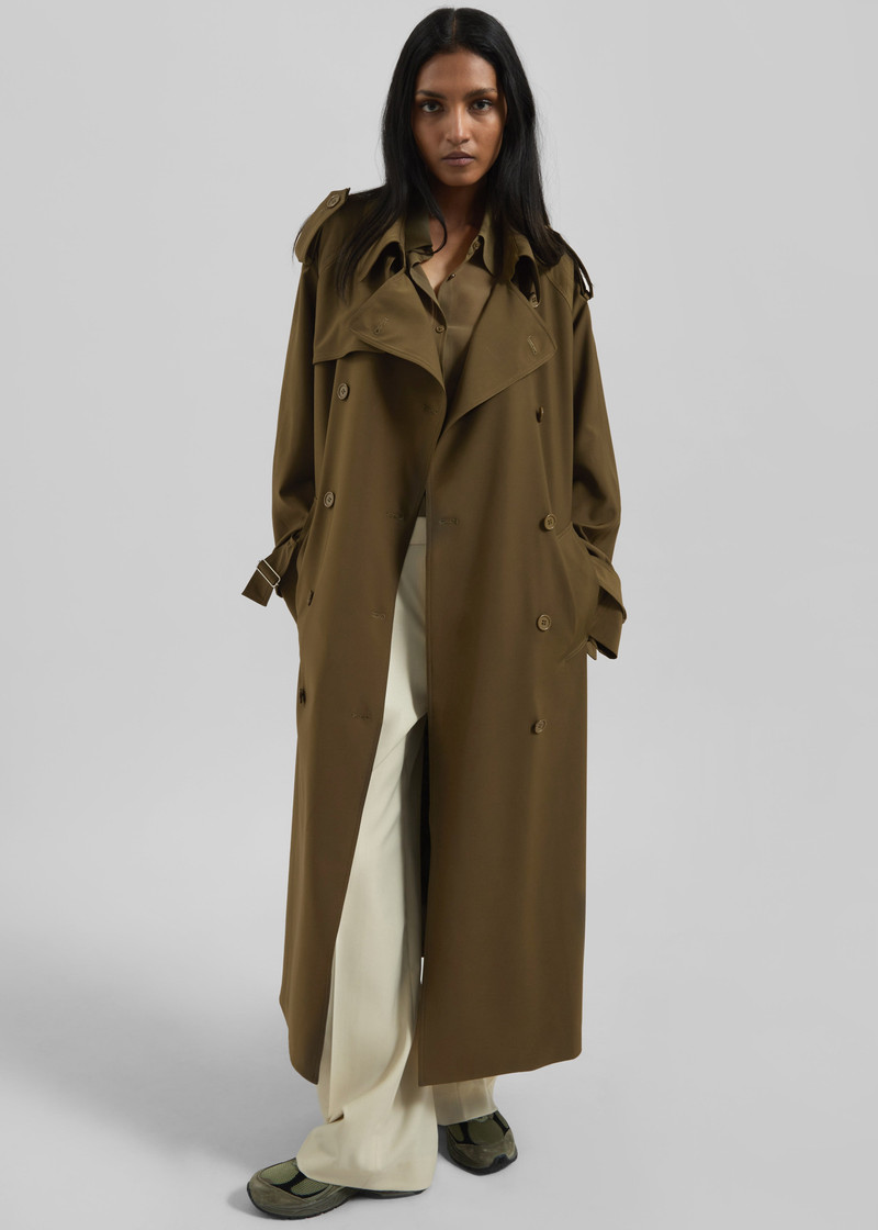 Veyron Trench Coat - Khaki 9