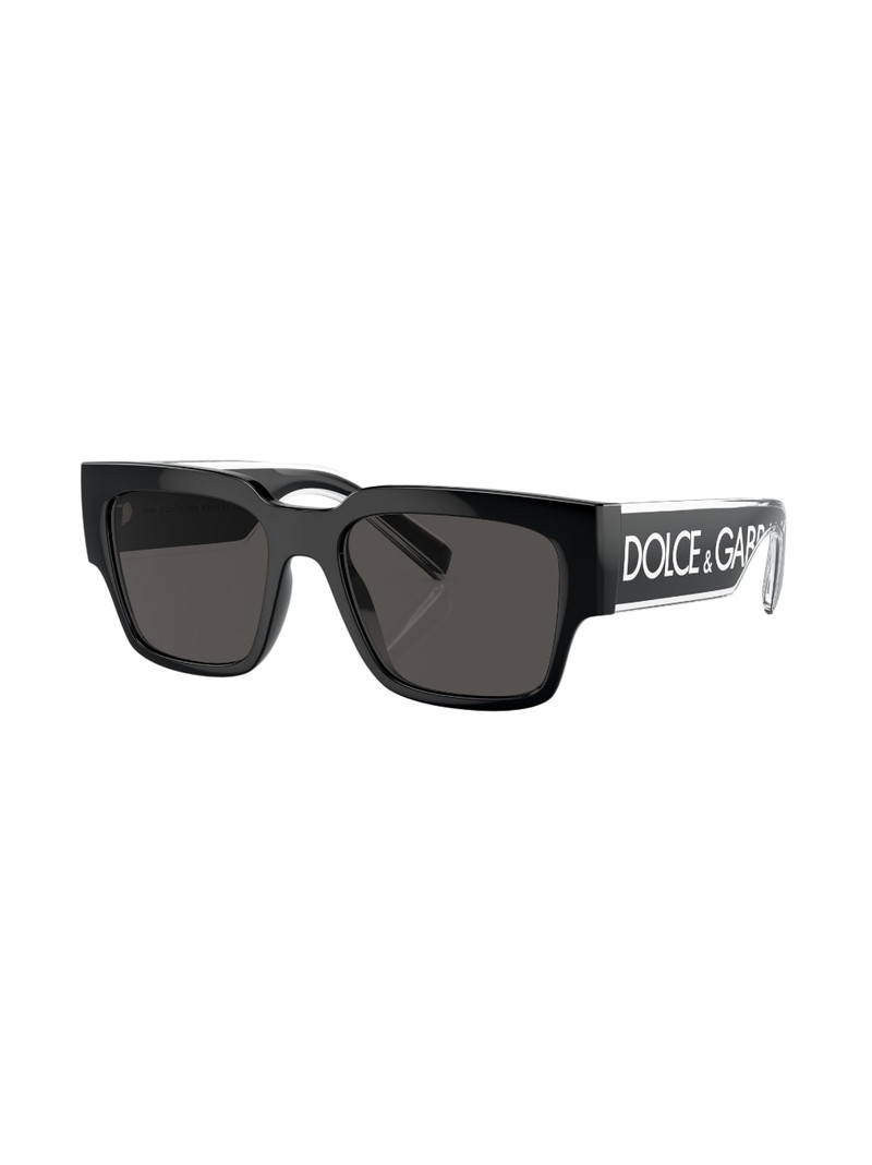 Dolce & Gabbana logo-print square-frame sunglasses outlook