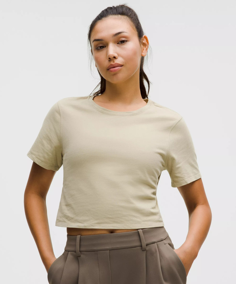 Tie-Hem Heavyweight Cotton T-Shirt 1