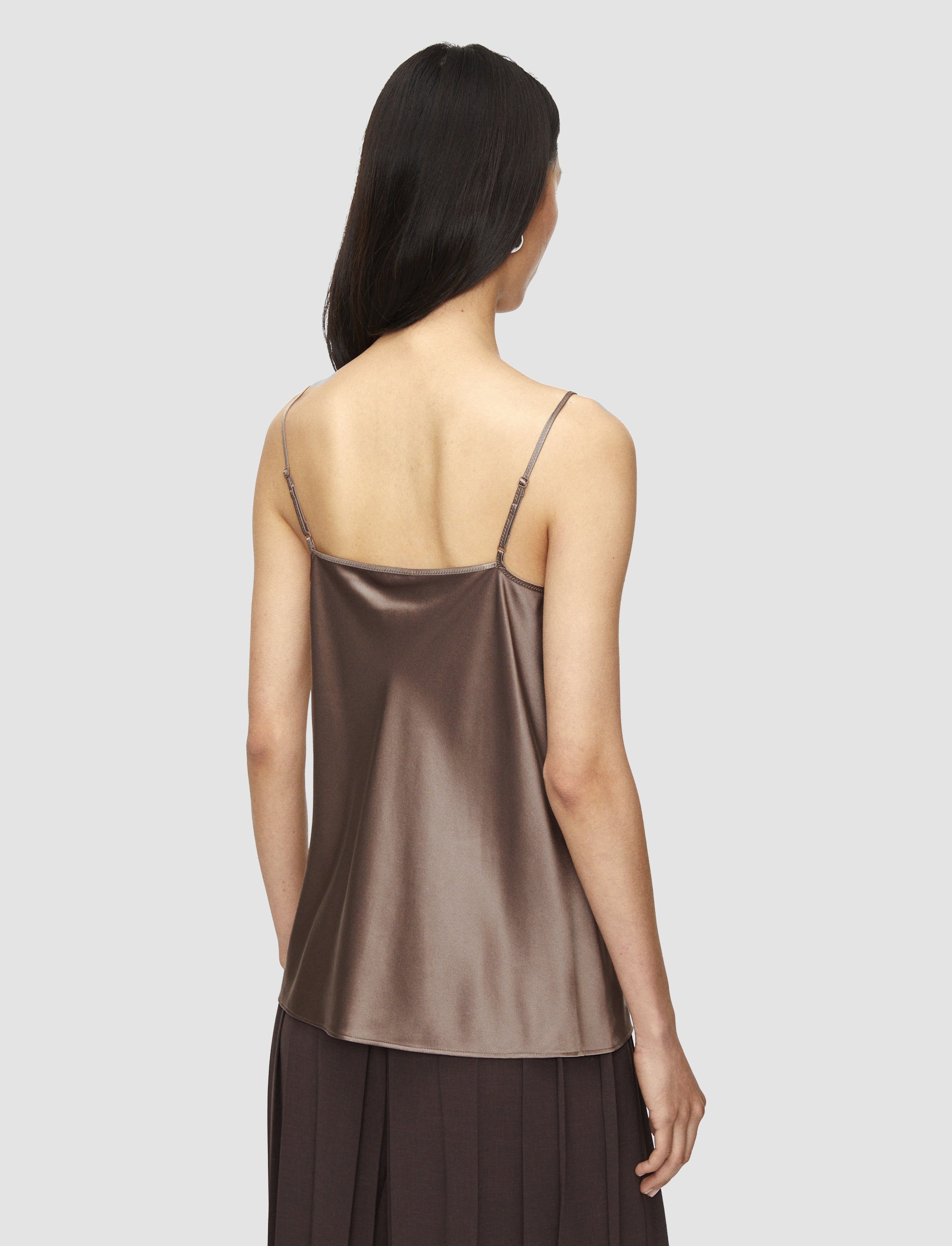 Clea Silk Satin Camisole - 4