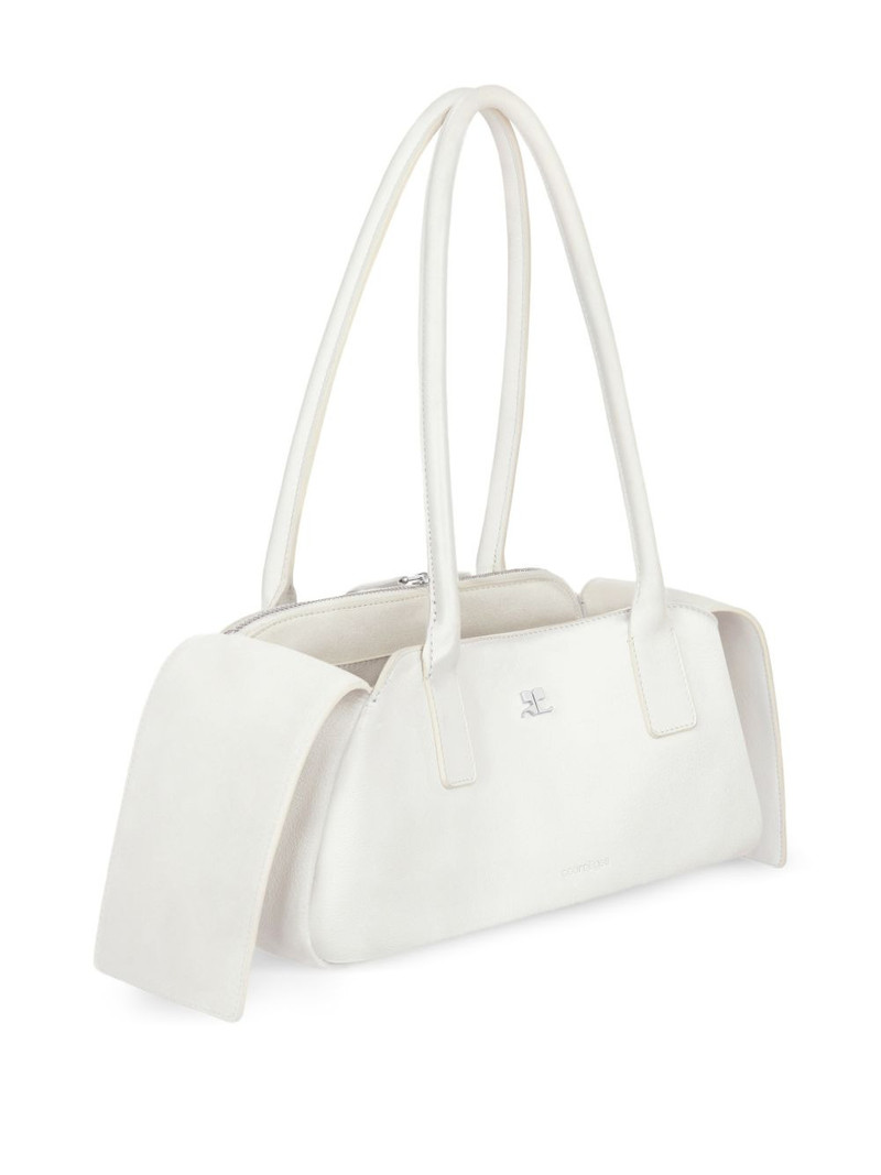 strip leather shoulder bag 5