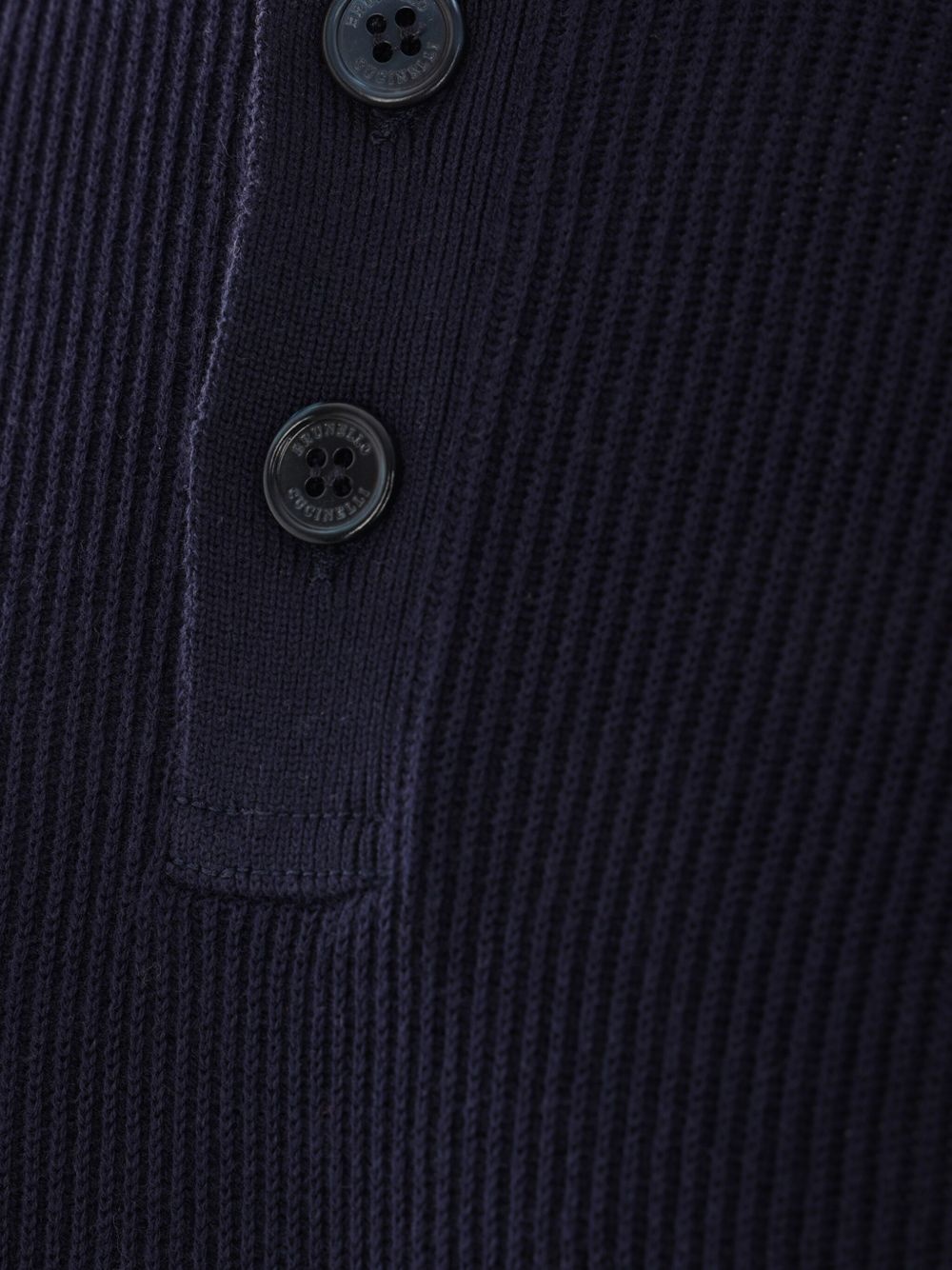 ribbed-knit polo shirt - 3
