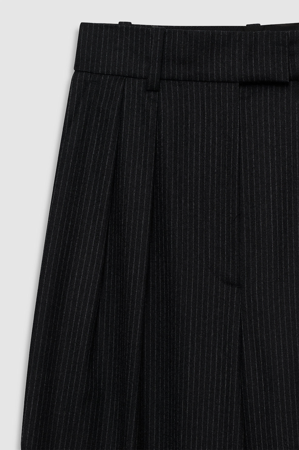 Lou Trouser - Black Pinstripe - 4