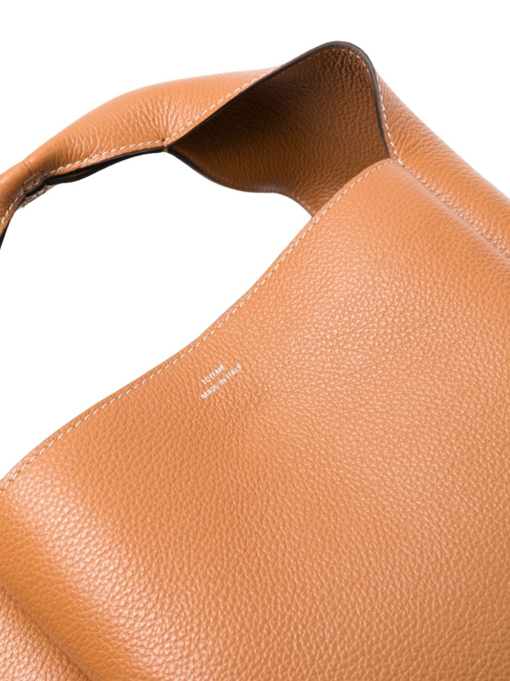 Bucket leather tote bag - 4