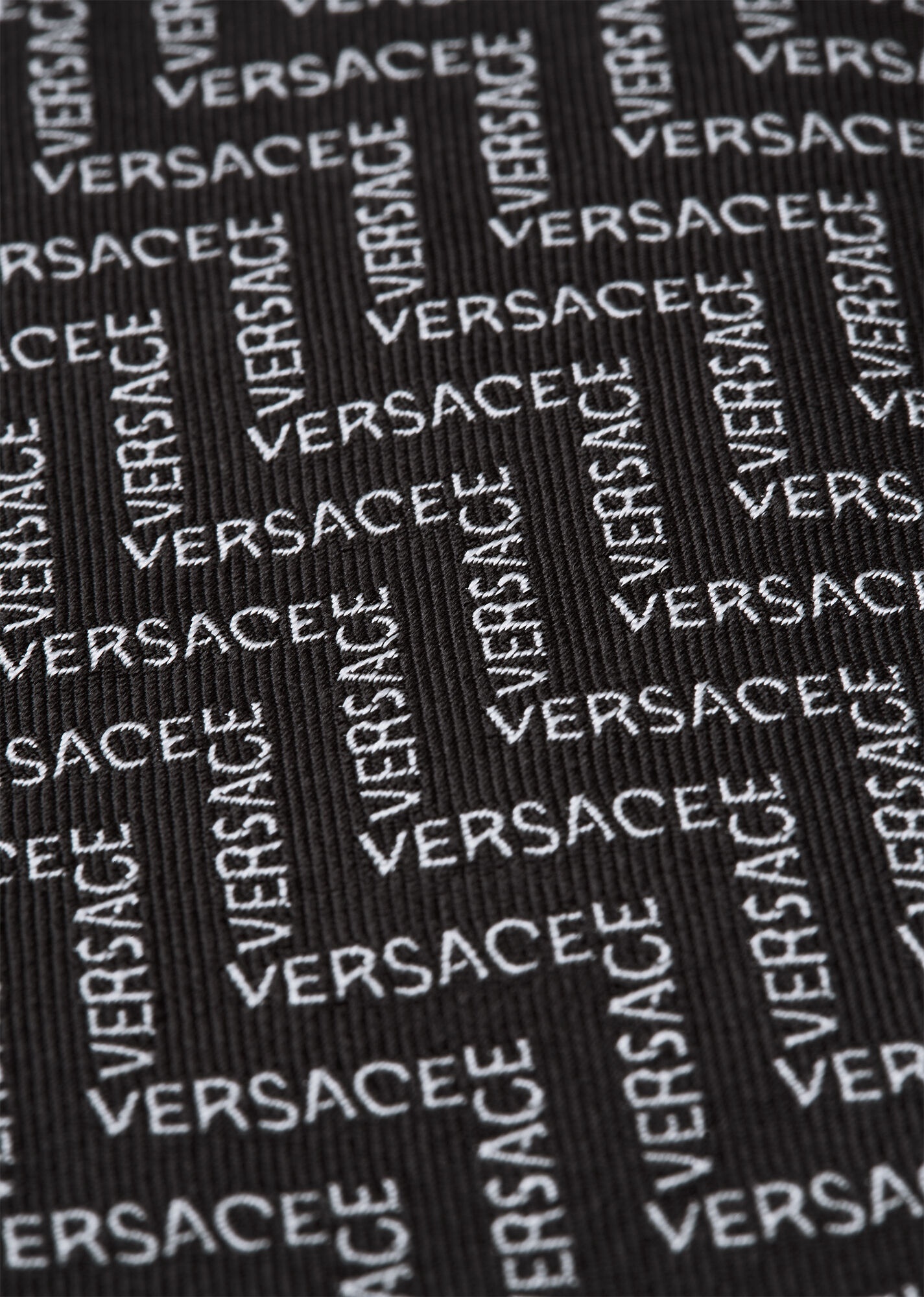 Chevron Logo Print Silk Tie - 2