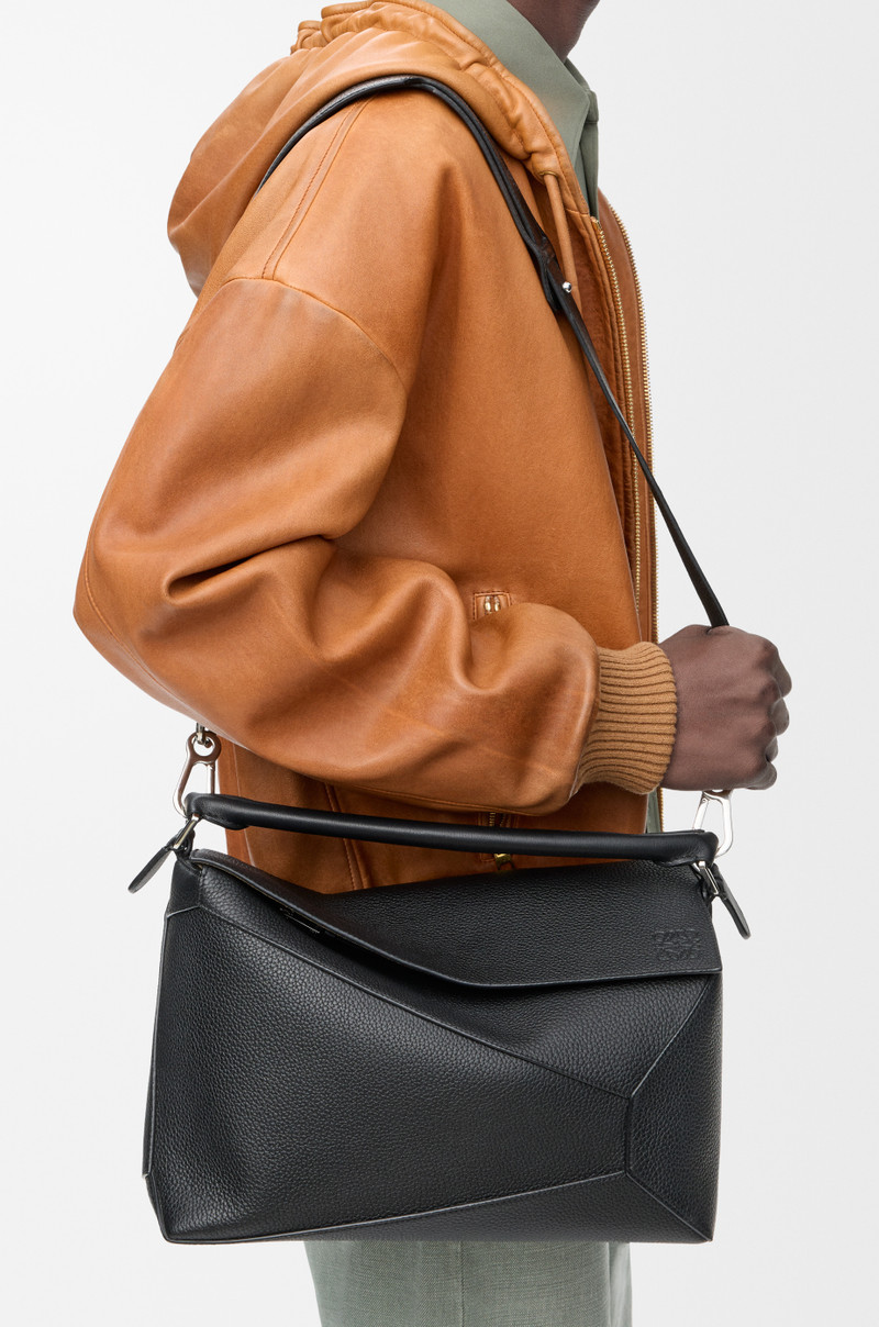 Large Puzzle Edge bag in grained calfskin 3