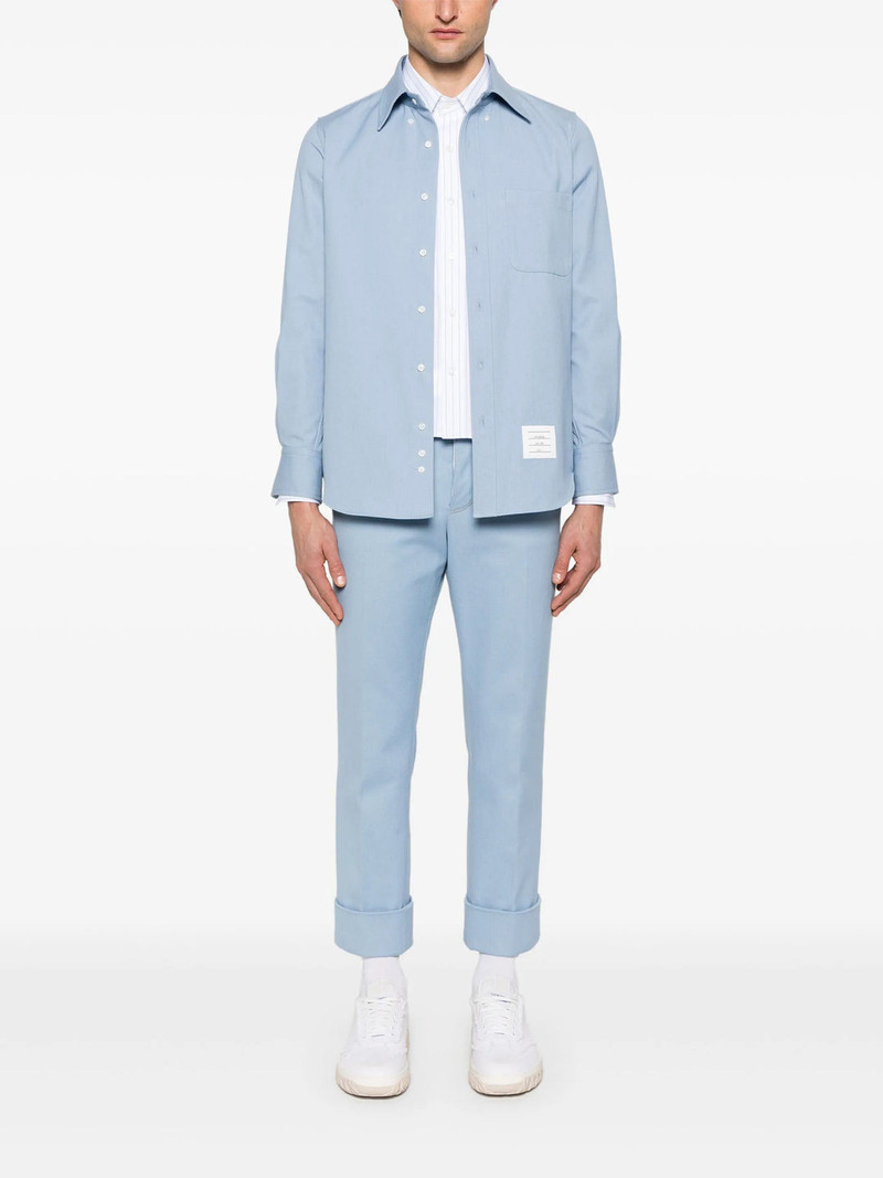 Thom Browne Denim Straight Fit Shirt Men outlook