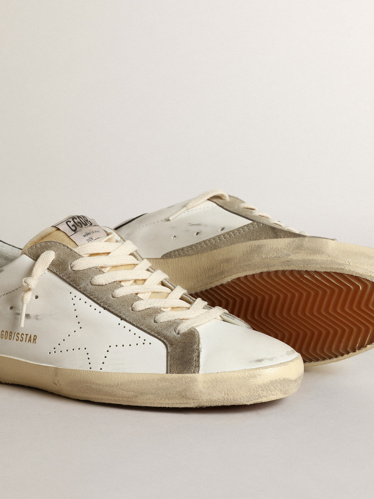 Men's Super-Star with perforated star and blue heel tab - 4