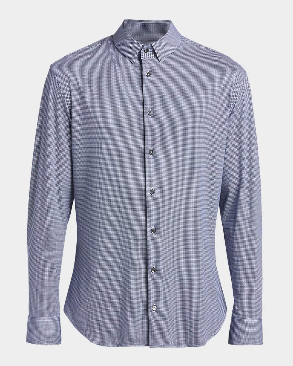 Men's Micro-Printed Stretch Button-Down Shirt - 1