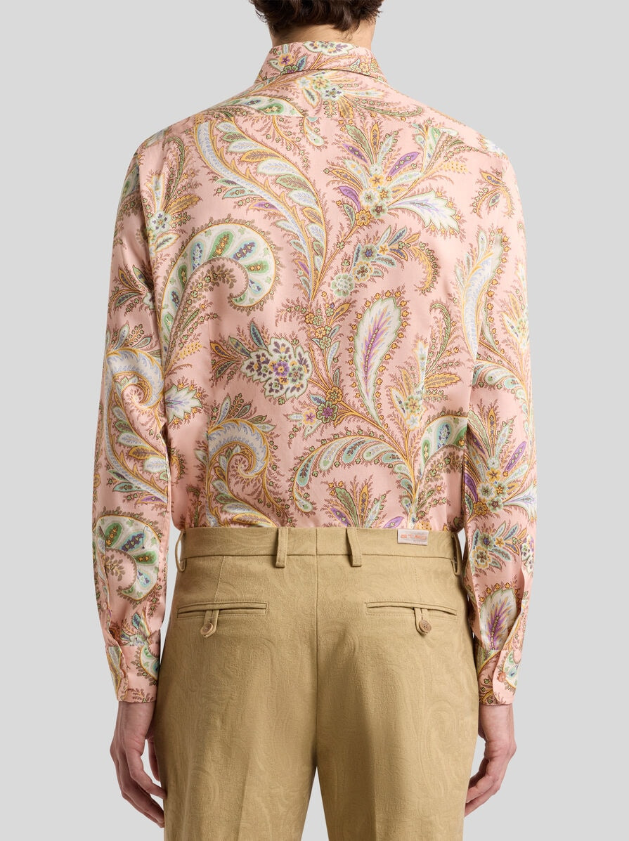 FLORAL PAISLEY COTTON SHIRT - 4