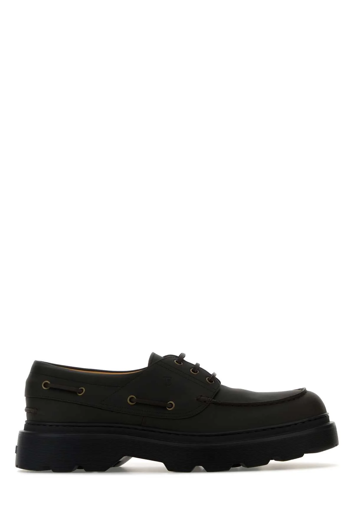 Tod's Men Black Leather Loafers - 1