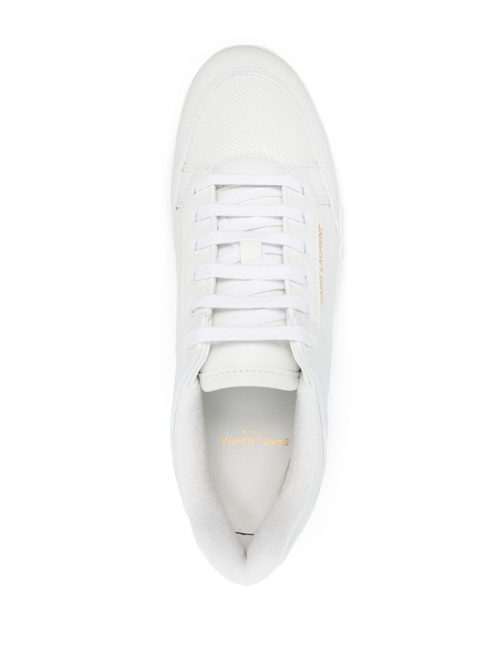 Saint Laurent Men Leather Sneakers - 4