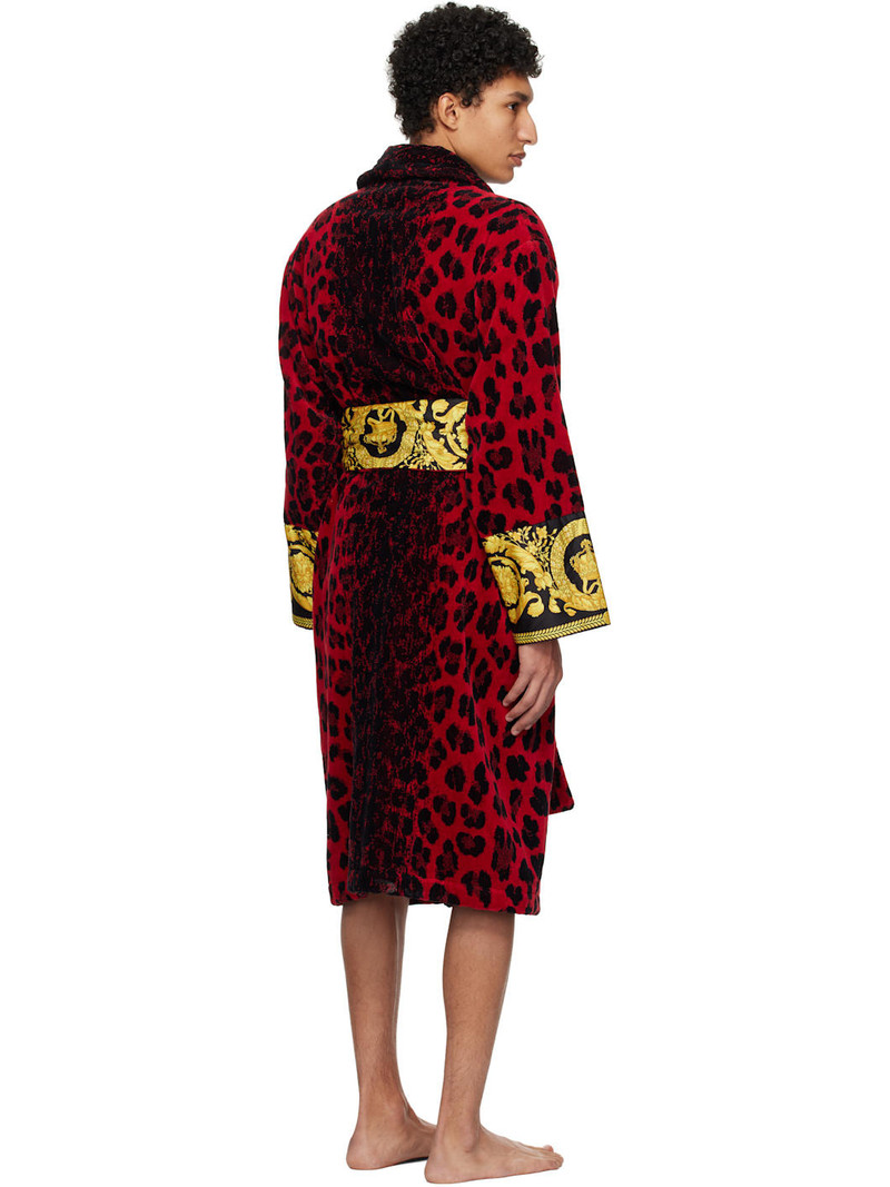 Red Wild Barocco Bathrobe 3