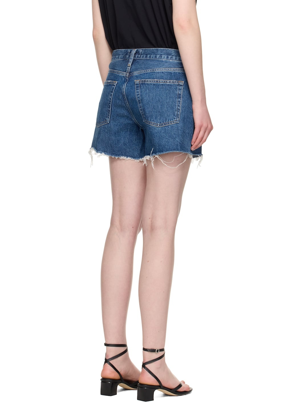 Blue Parker Long Denim Shorts - 3