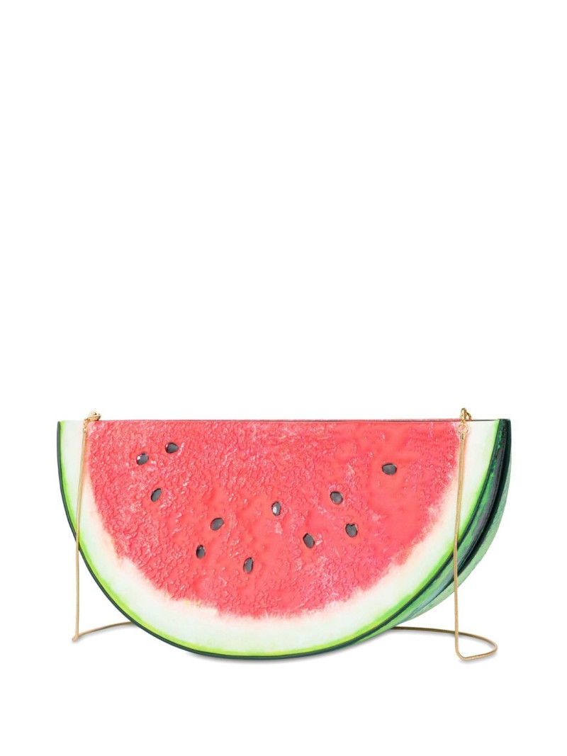 Moschino watermelon motif clutch bag outlook