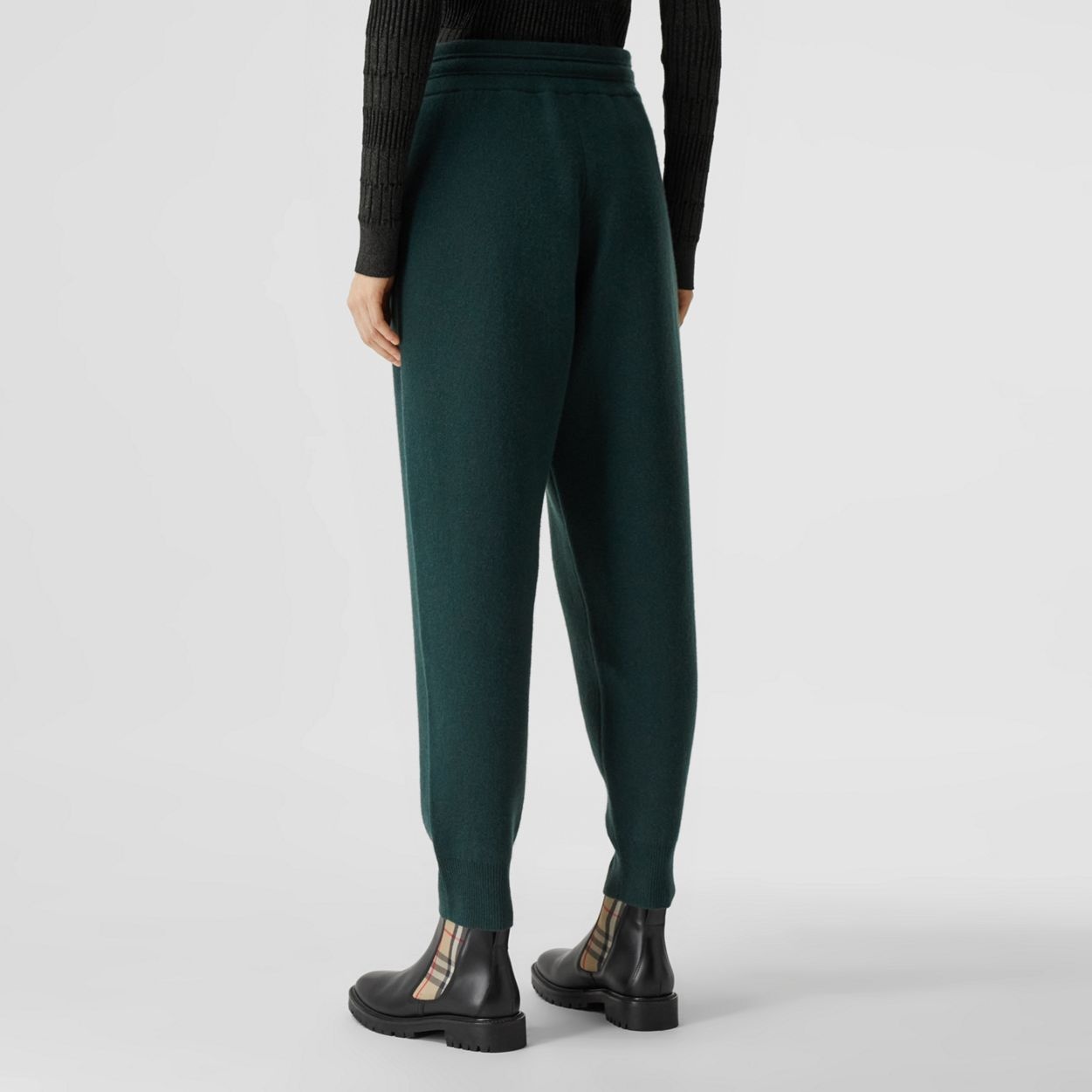 Monogram Motif Cashmere Blend Jogging Pants - 4