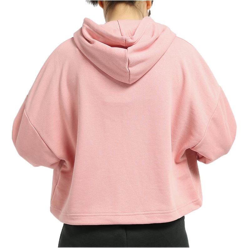 (WMNS) PUMA Chase Cropped Hoodie 'Pink White' 595935-14 - 3