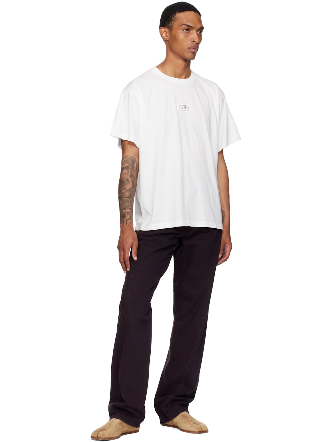 White Cotton T-shirt - 4