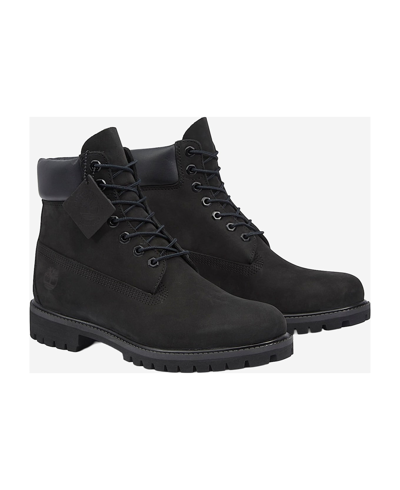 Premium 6-inch Leather Boots With Logo - 2