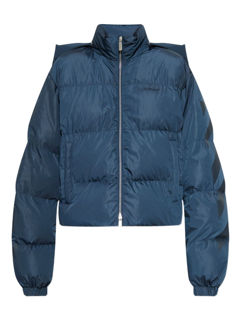 arrow-print padded jacket 1