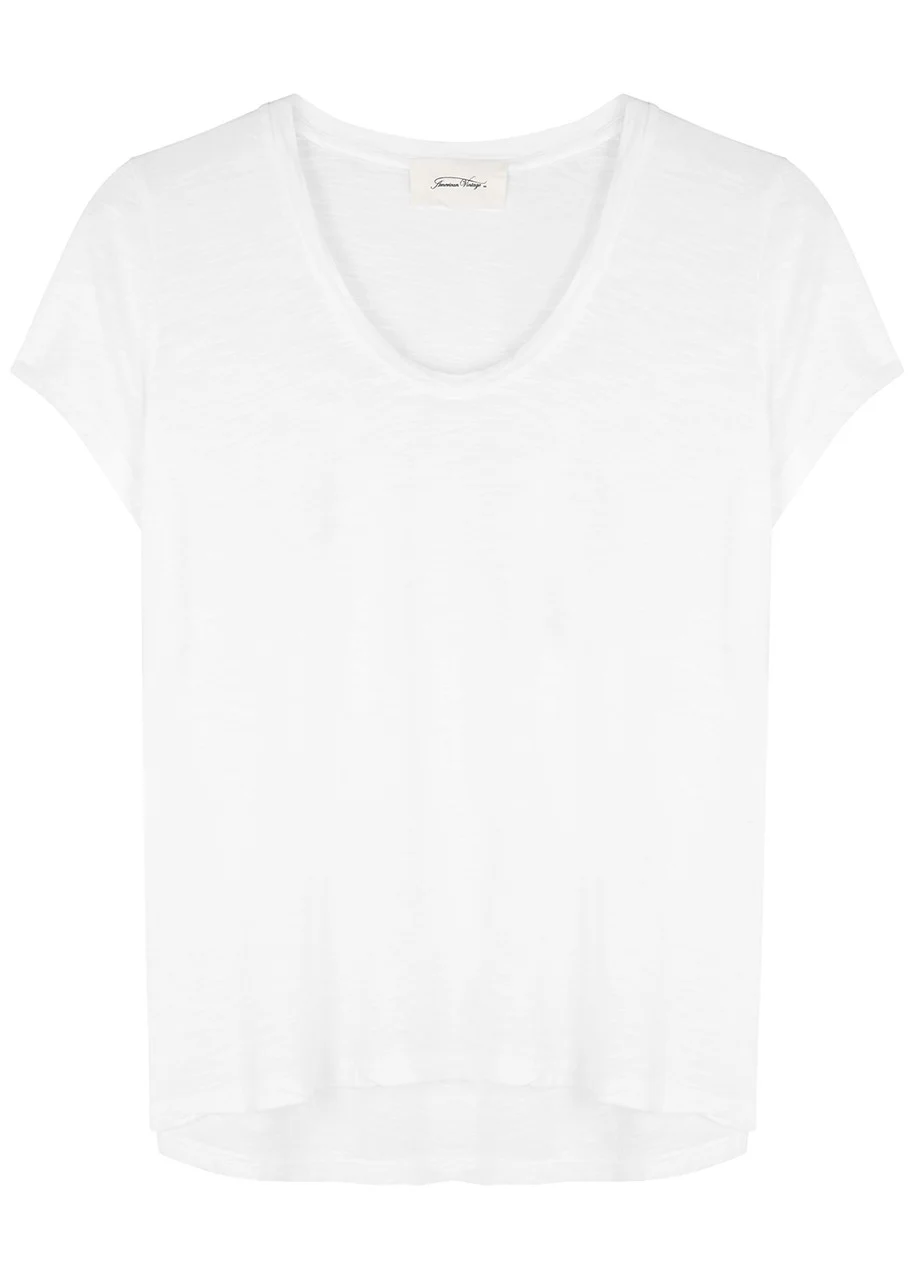 Jacksonville slubbed cotton-blend T-shirt - 1