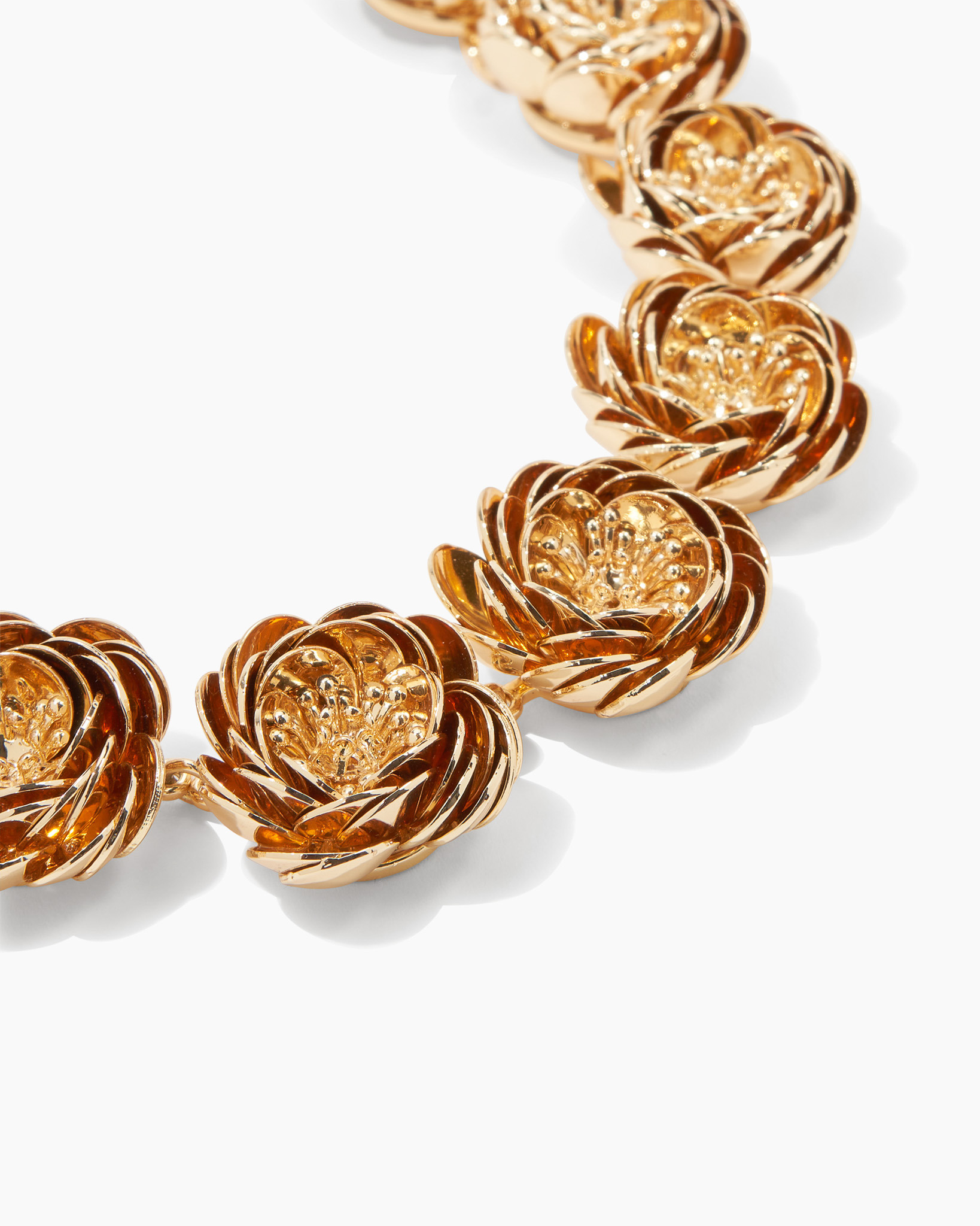 Metal Flower Necklace - 3