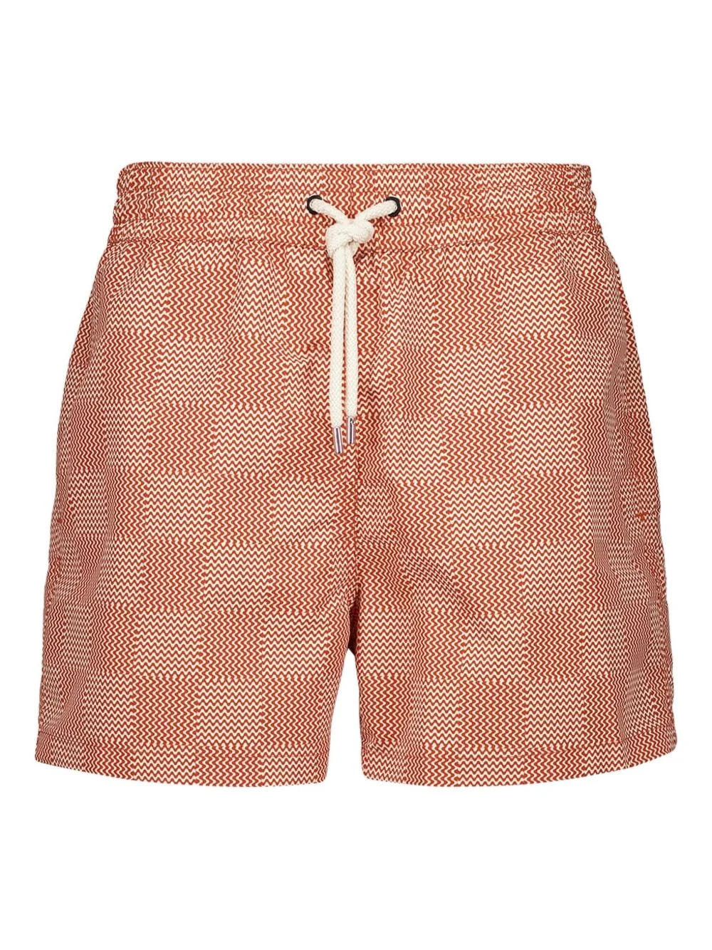 chevron-print swim shorts - 1