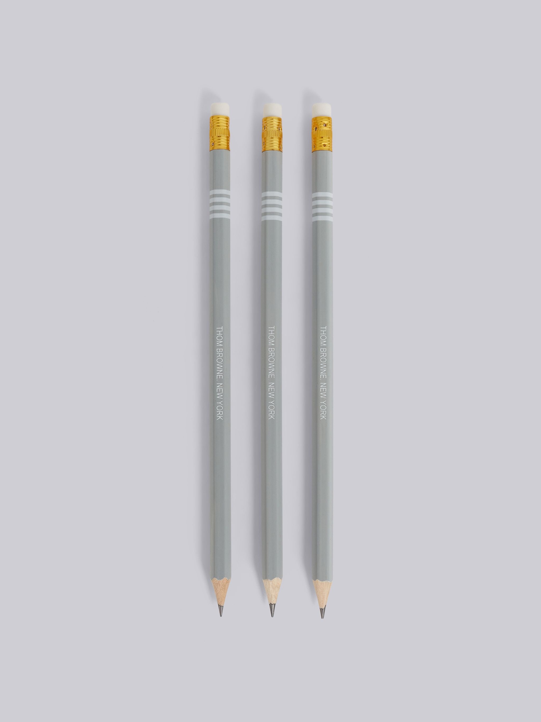 Medium Grey Wood 4-Bar Pencil Set - 3