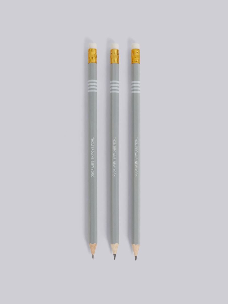 Medium Grey Wood 4-Bar Pencil Set 3