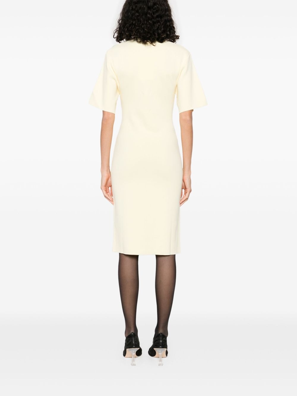 fine-knit midi dress - 4