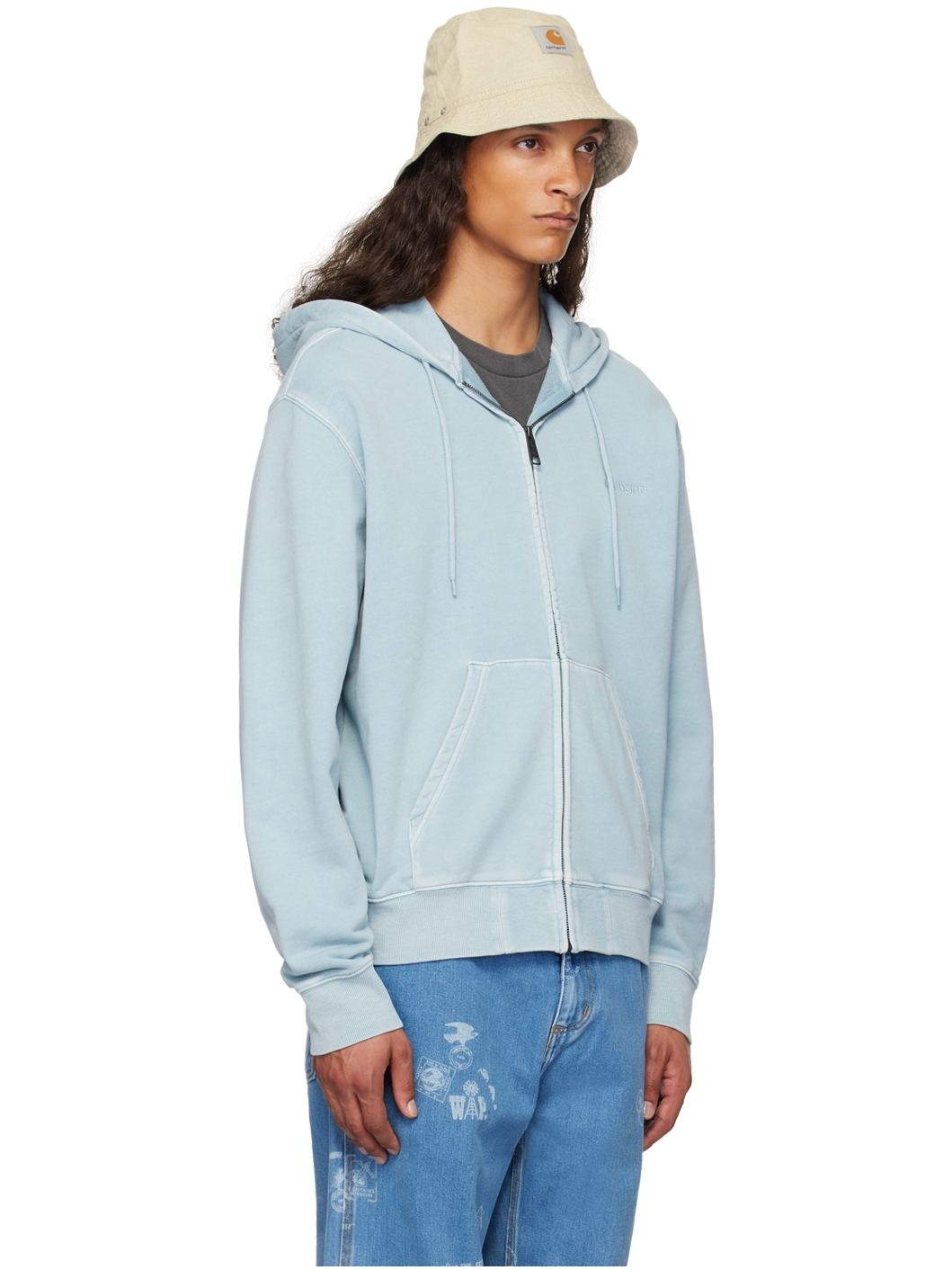 Blue Duster Script Hoodie - 2