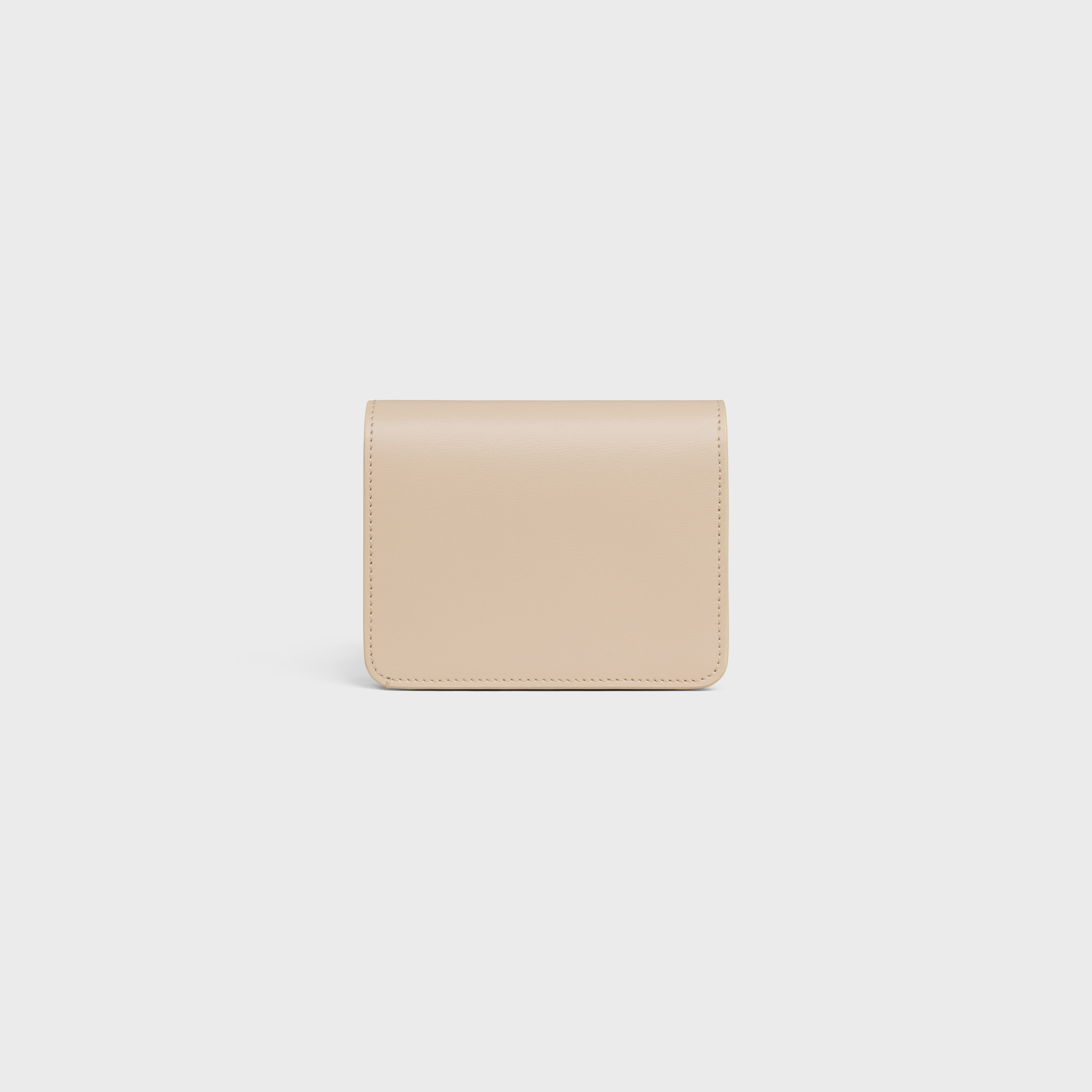 TRIOMPHE COMPACT WALLET in Shiny calfskin - 3