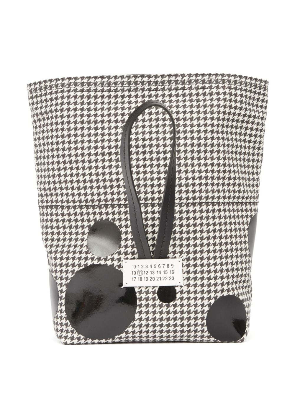 Paper houndstooth clutch bag - 5