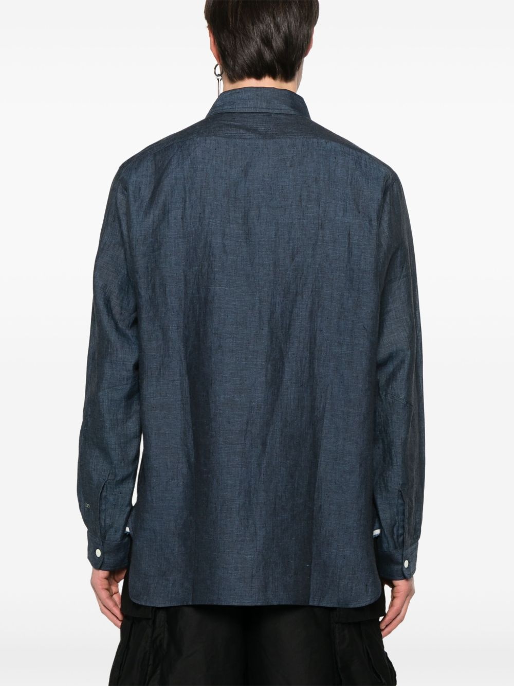 embroidered-logo shirt - 4