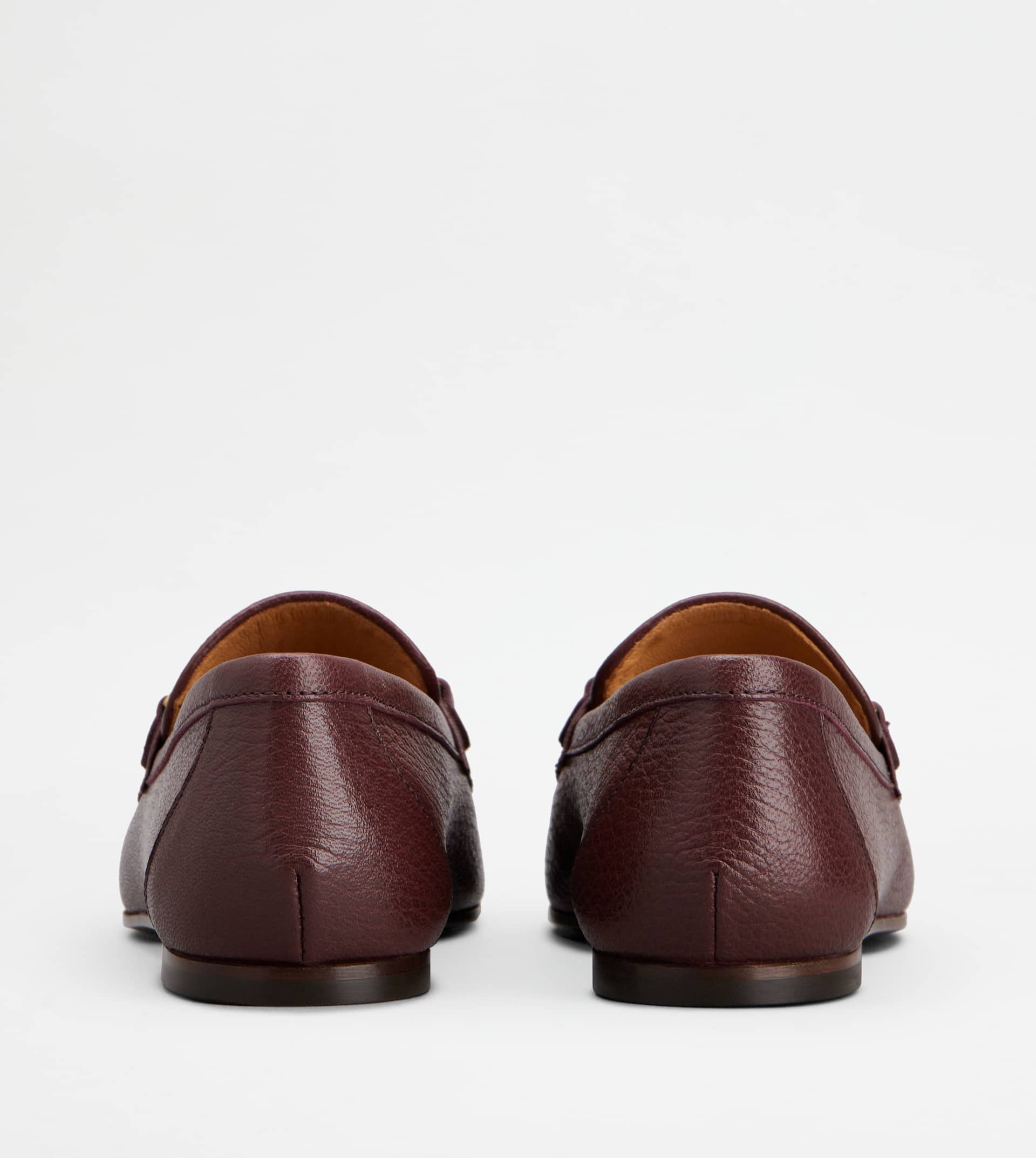 LOAFERS IN LEATHER - BURGUNDY - 2