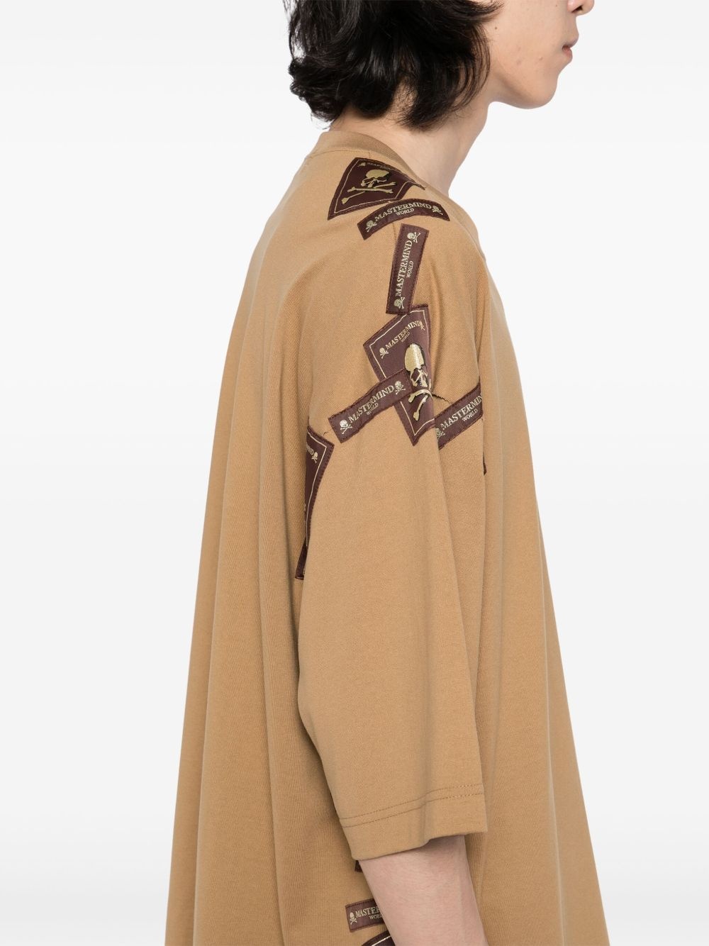 logo-embroidered t-shirt - 4