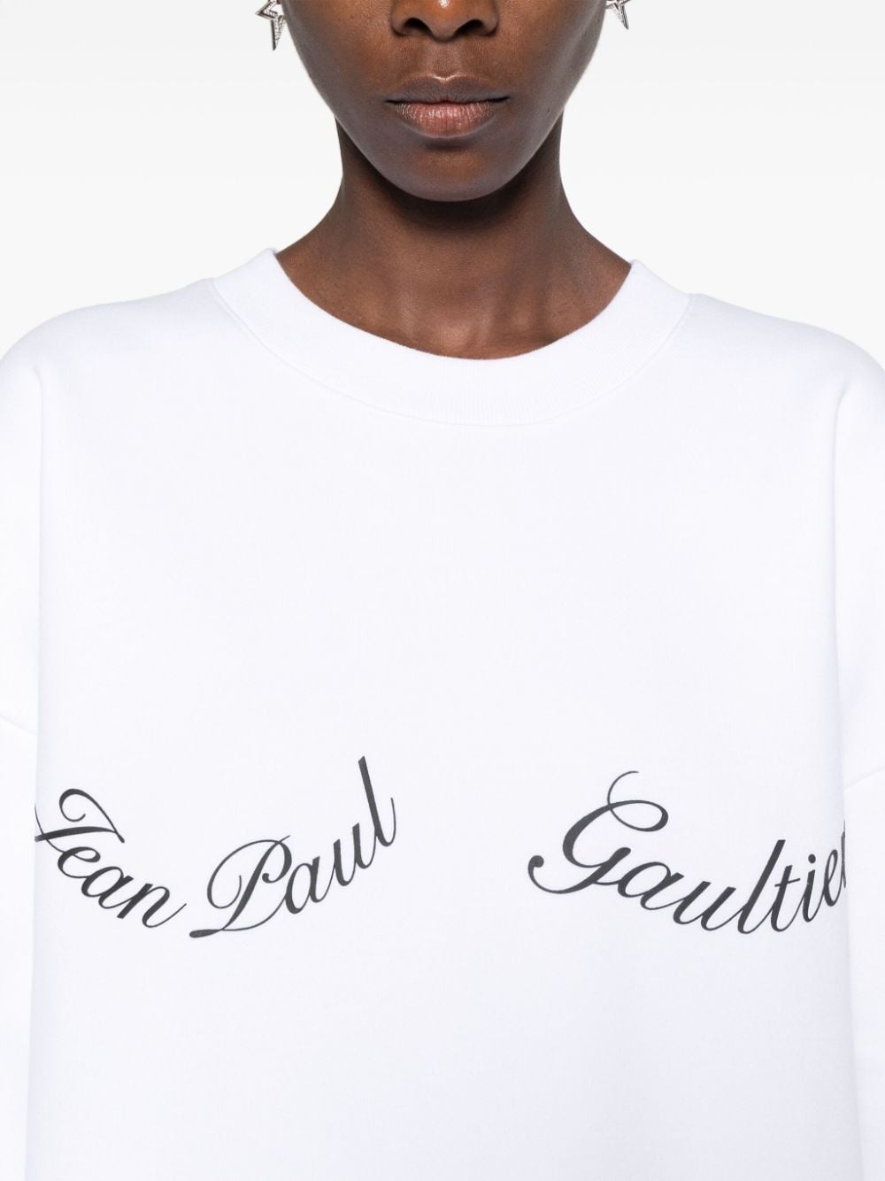 logo-appliquÃ© cotton sweatshirt - 5