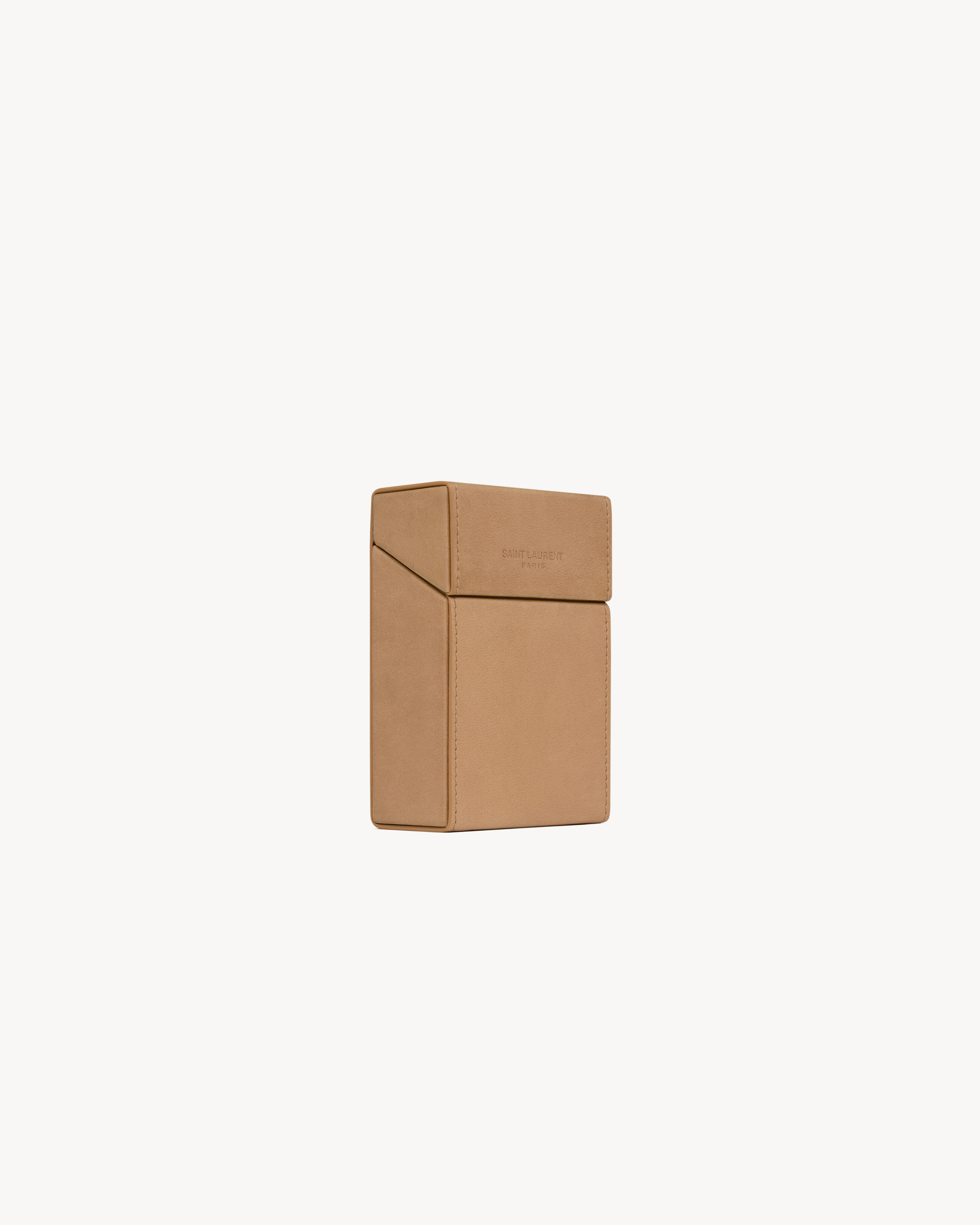 SAINT LAURENT PARIS CIGARETTE BOX IN VEGETABLE-TANNED LEATHER - 5