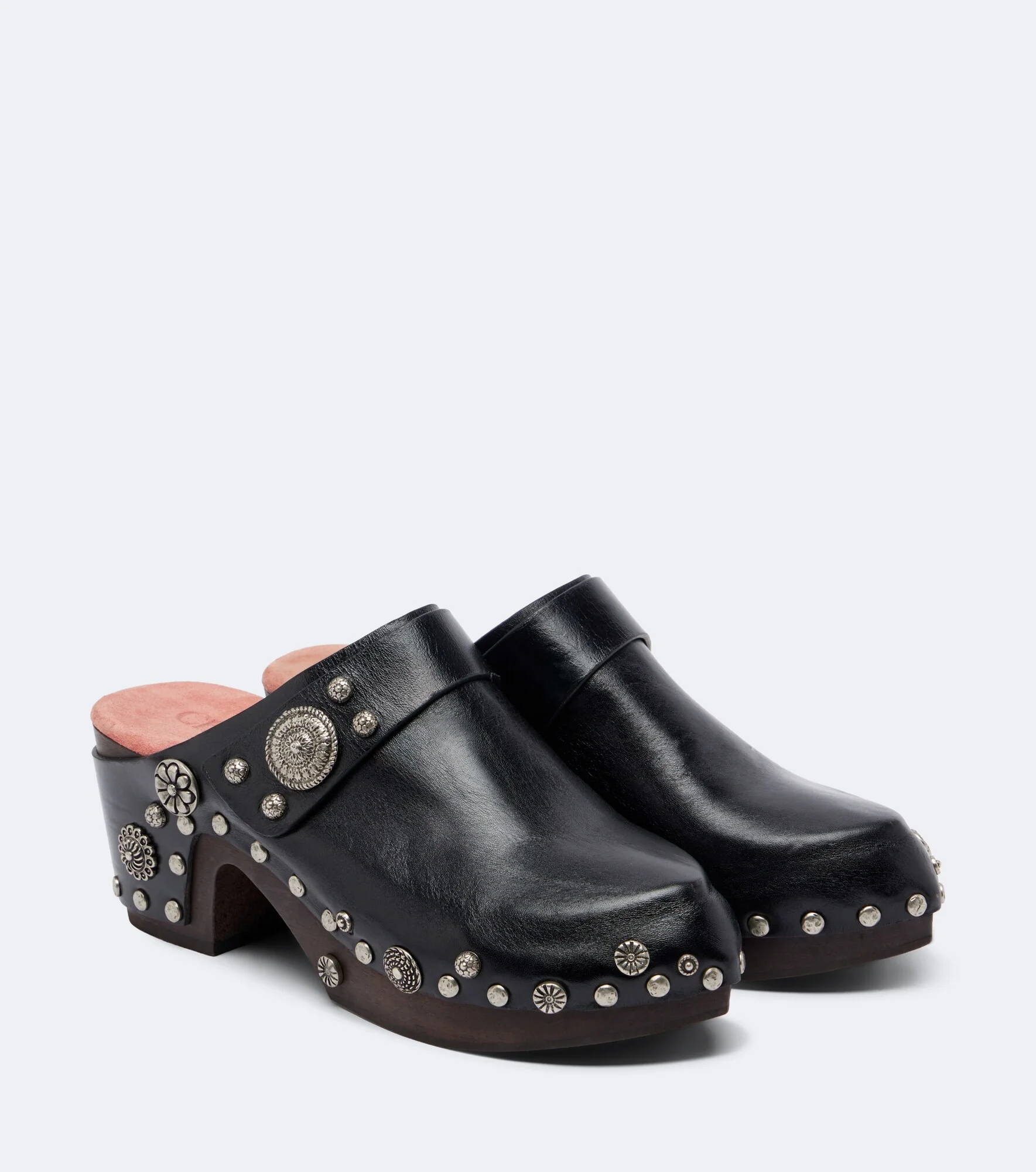 Talis studded leather clogs - 1