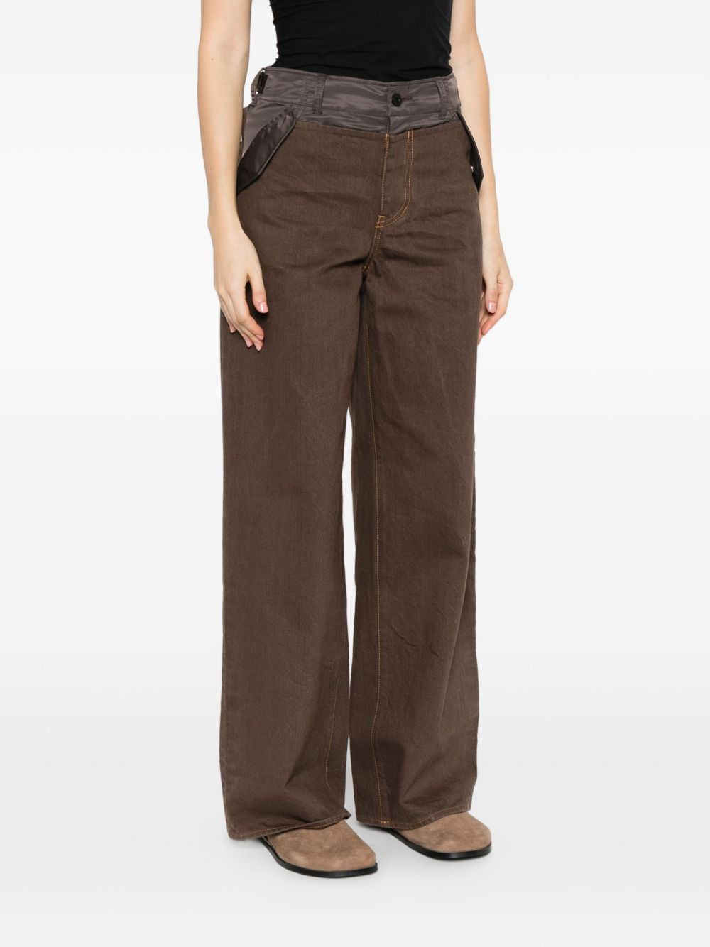 panelled pocket trousers - 3