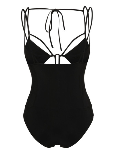 NENSI DOJAKA V-neck cut-out swimsuit outlook