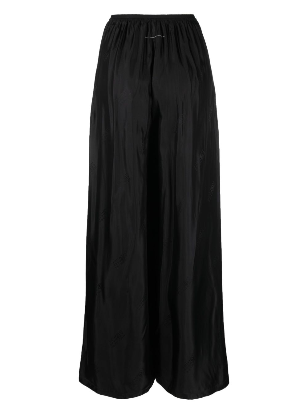 satin high-waist wide-leg trousers - 2