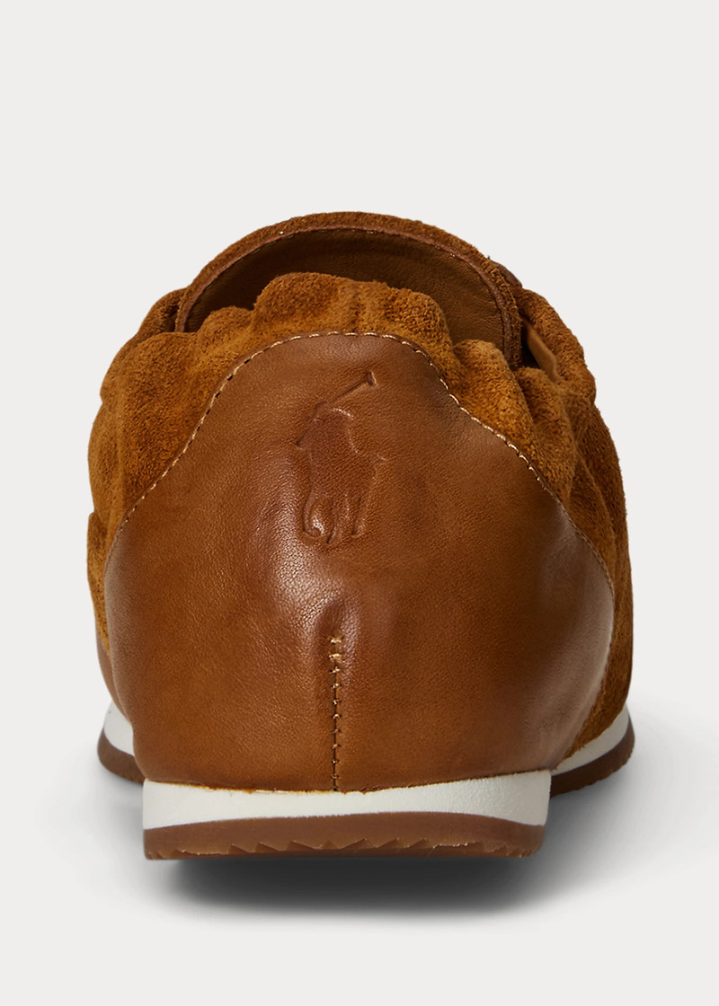 The Leather-Suede Pony Ballerina Sneaker 3