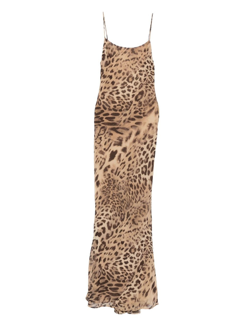 animal-print slip dress 1