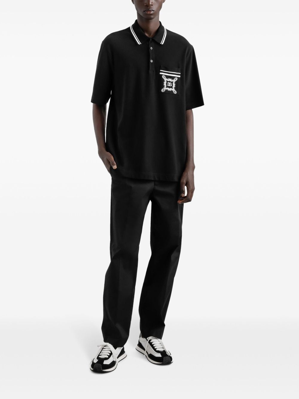 logo-print polo shirt - 2
