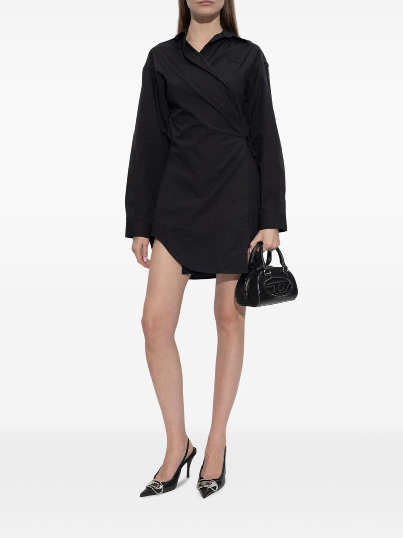 Diesel D-Delphos-S1 wrap logo-embroidery dress outlook