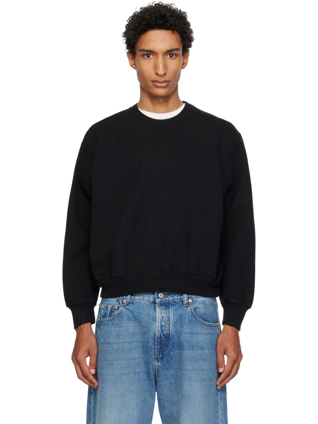Black Mini Crewneck Sweatshirt - 1