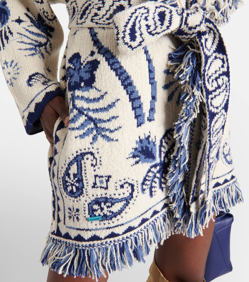 Lush Nature Foulard intarsia cardigan 5